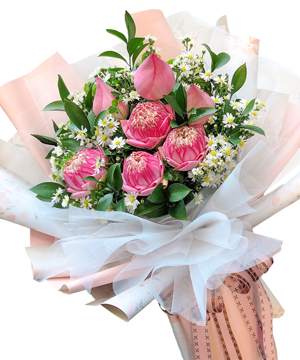 Giving Lotus Flowers to Mothers